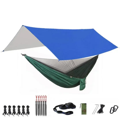 Camping Hammock with Bug Net and Rainfly Tarp