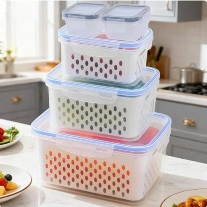 13pcs/set Reusable Plastic Food Storage Containers