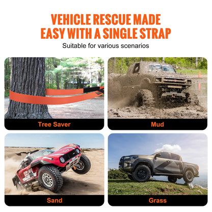 Polyester Tow Strap Recovery Kit Tow Ropes