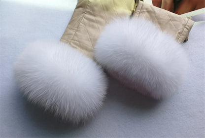 100% Real Fox Fur Cuffs