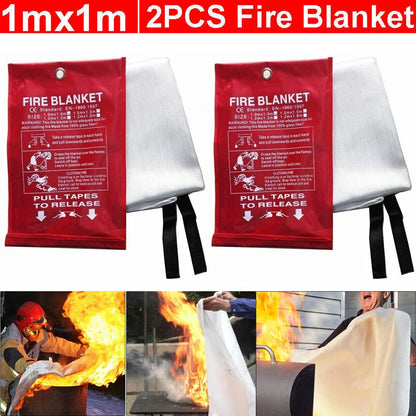 1M*1M Fire Blanket for Kitchen, Escape, Fire Extinguishing