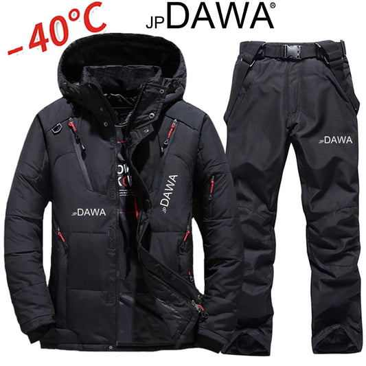 Ski Suit Men, 90% White Goose Down, Snowboarding