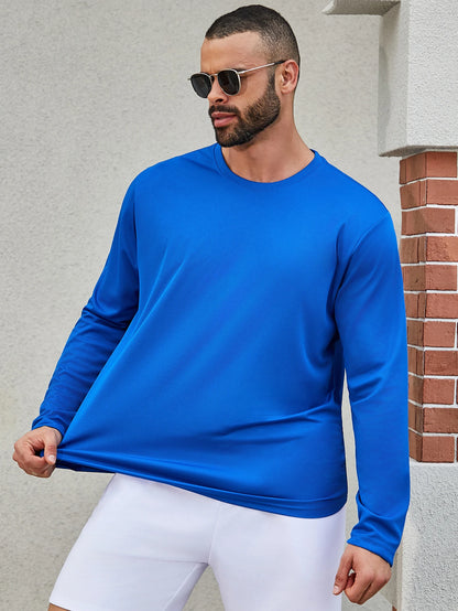 Men's Quick Drying Long Sleeved T-Shirt, 6 colors randomly selected
