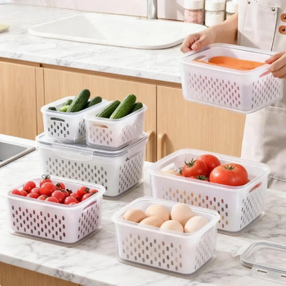 13pcs/set Reusable Plastic Food Storage Containers