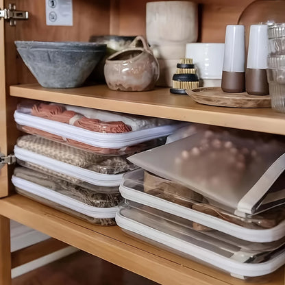 3 Zipper Pouches Transparent Cases Organizer Travel Case