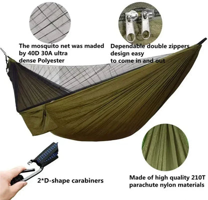 Camping Hammock with Bug Net and Rainfly Tarp