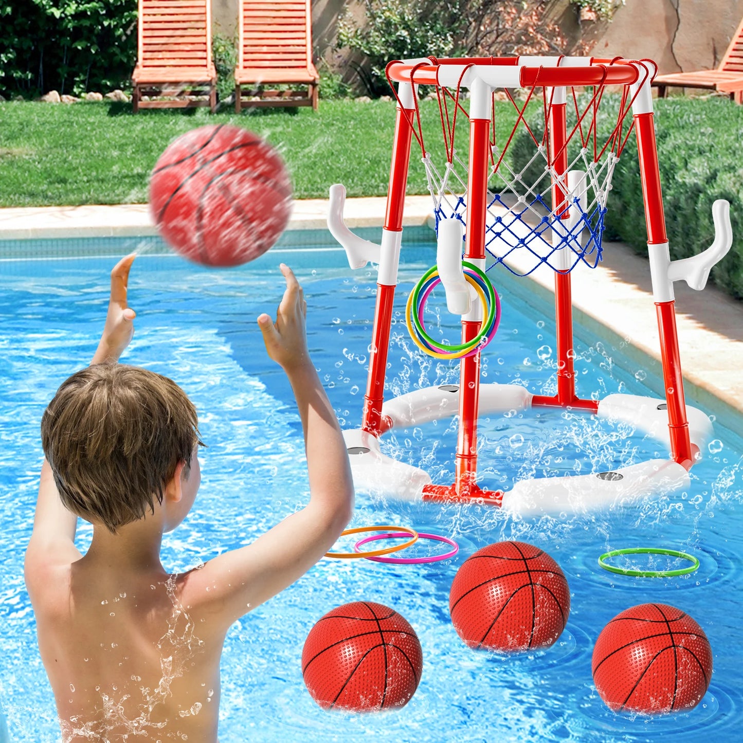 Floating Basketball Pool Game Swimming Floats