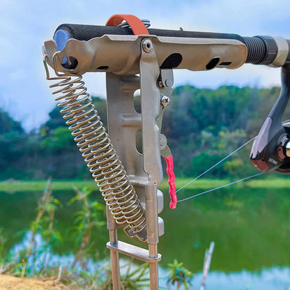 Automatic Spring-Loaded Fishing Rod Holder Stainless Steel