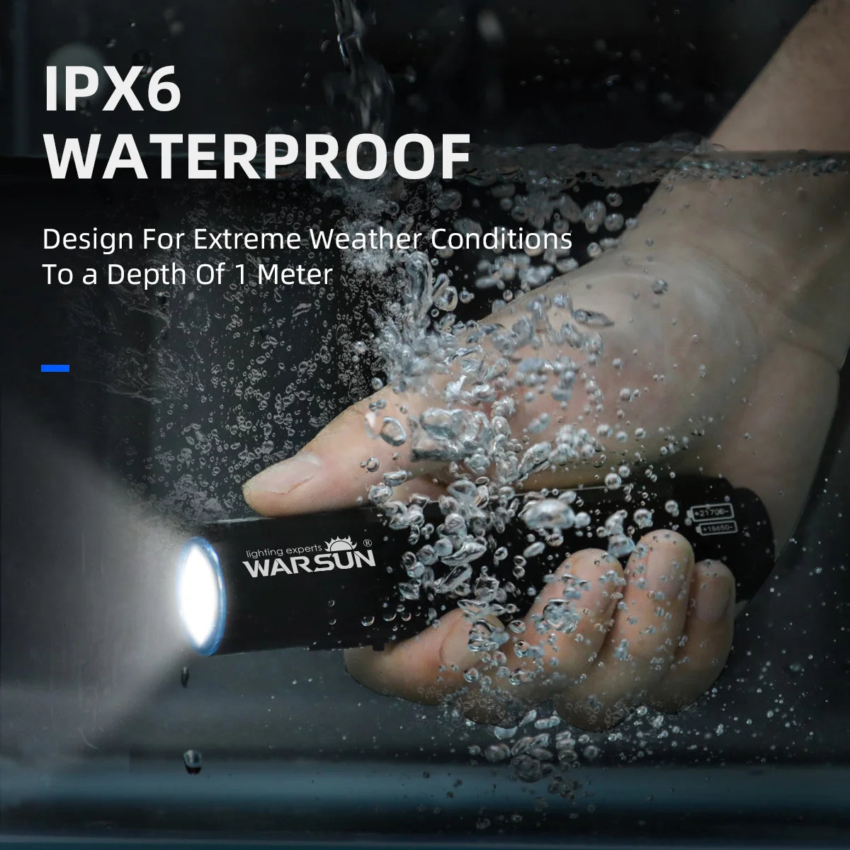 1000 Lumen Rechargeable Flashlight