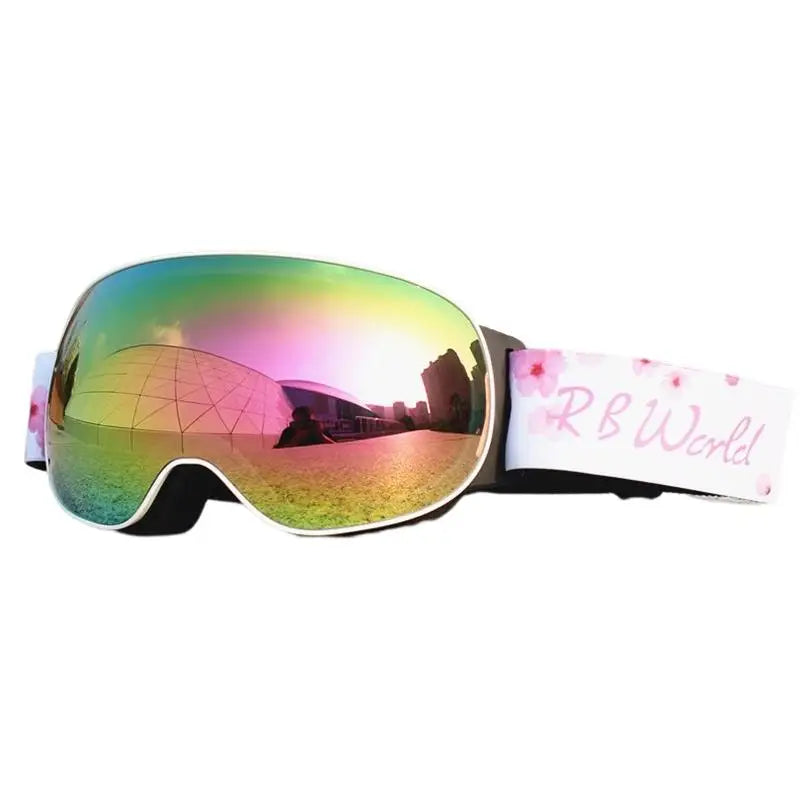 RBworld Ski Goggles, Double Layers UV400 Anti-fog