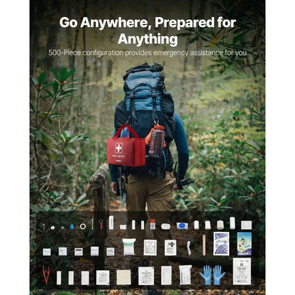 First Aid 500 Pieces Emergency Medical Supplies