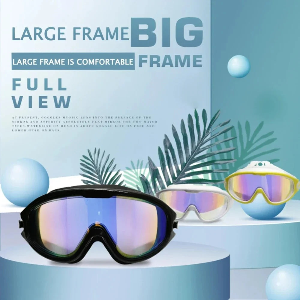 Adult Swimming Goggles Anti-Fog UV Protection