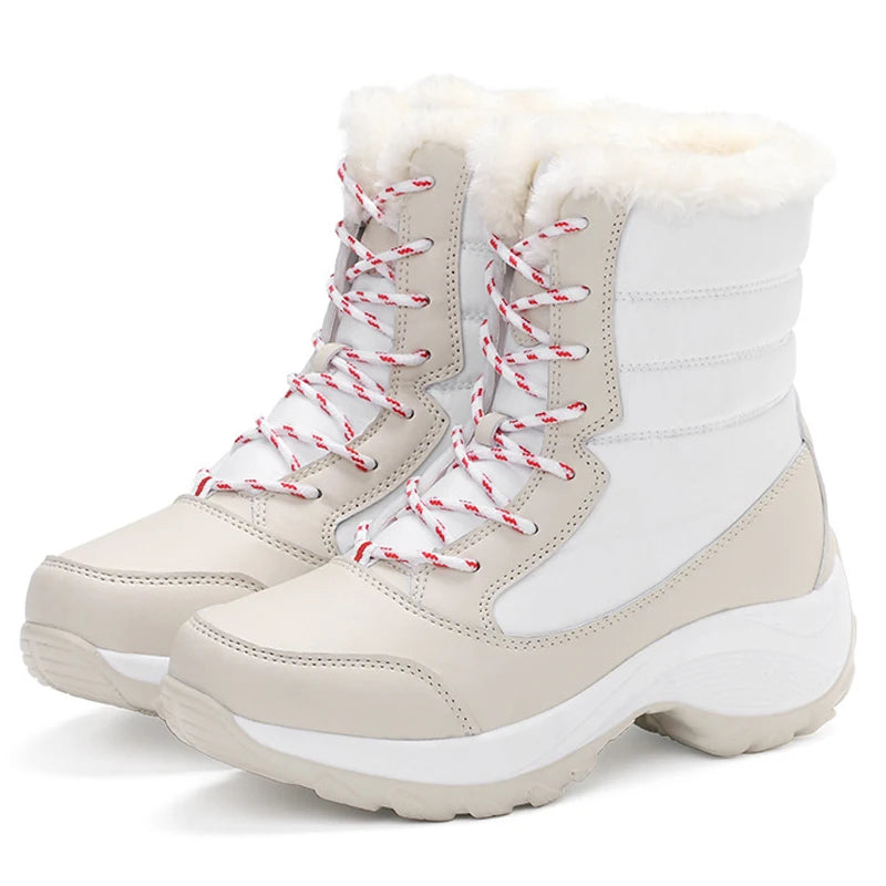 Women Platform Snow Boots, Non-slip