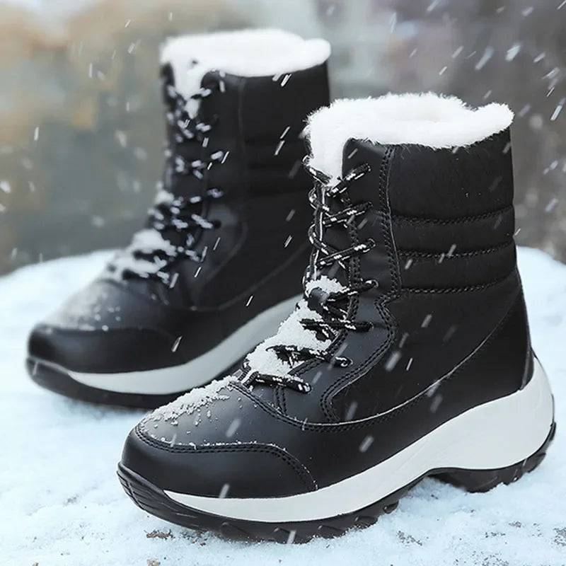 Women Platform Snow Boots, Non-slip