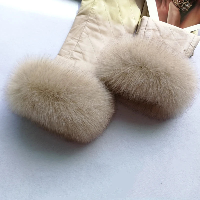 100% Real Fox Fur Cuffs