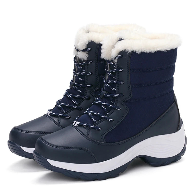 Women Platform Snow Boots, Non-slip