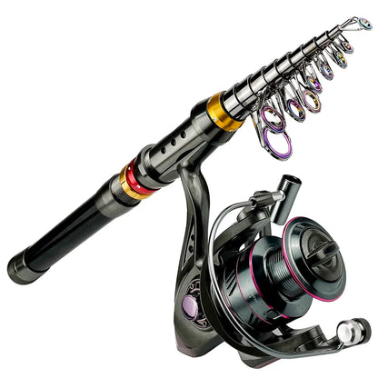 Fishing Rod and Reel Combo - Telescopic