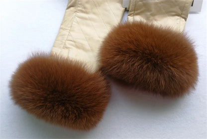 100% Real Fox Fur Cuffs
