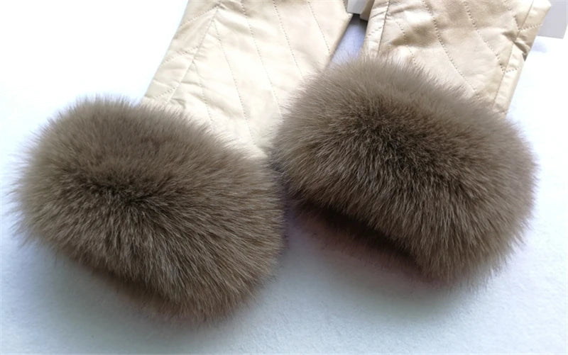 100% Real Fox Fur Cuffs