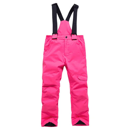 Kids Ski Pants Thicken Warm Snowboarding Trousers