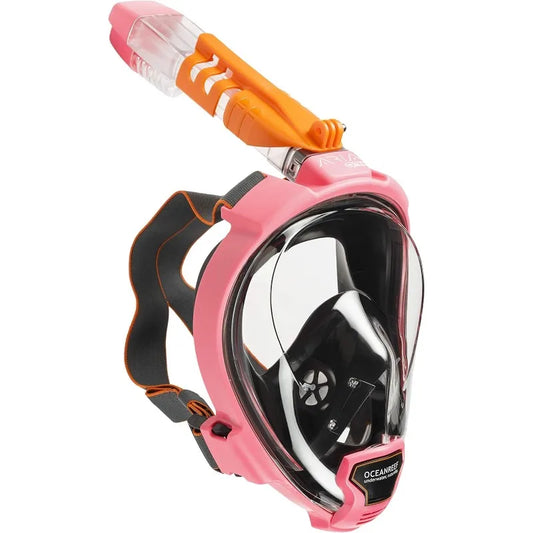 Quick Release Full Face Snorkel Mask with Snorkel