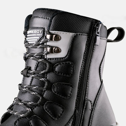 Men's Waterproof Snow Boots, Non-Slip Side Zipper