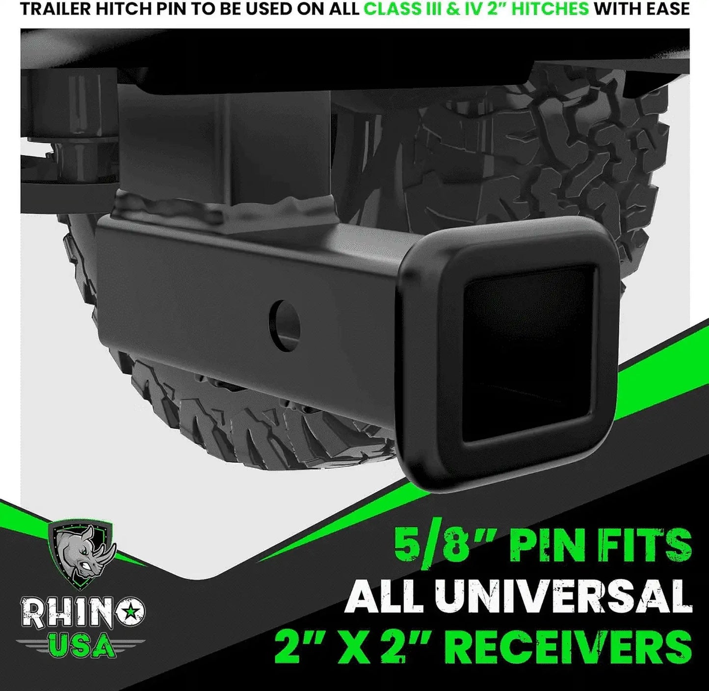 Locking Trailer Hitch Pin - Waterproof