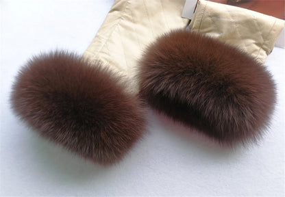 100% Real Fox Fur Cuffs