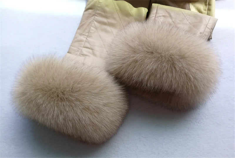 100% Real Fox Fur Cuffs
