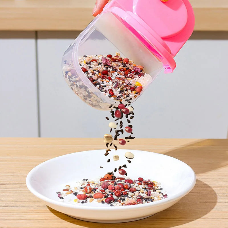 Dual-Compartment Food Storage Container