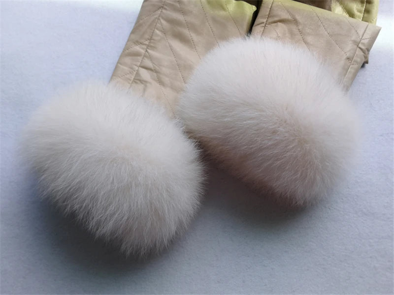 100% Real Fox Fur Cuffs