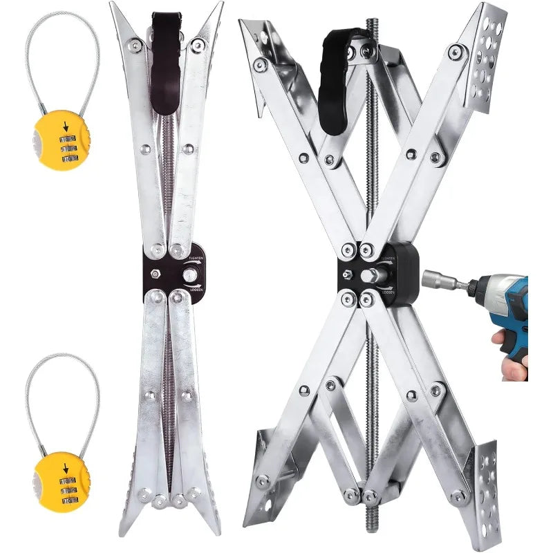 Wheel Chock X-Shaped Stabilizer (XL-2 Pack)(Allow Drill Adjust)