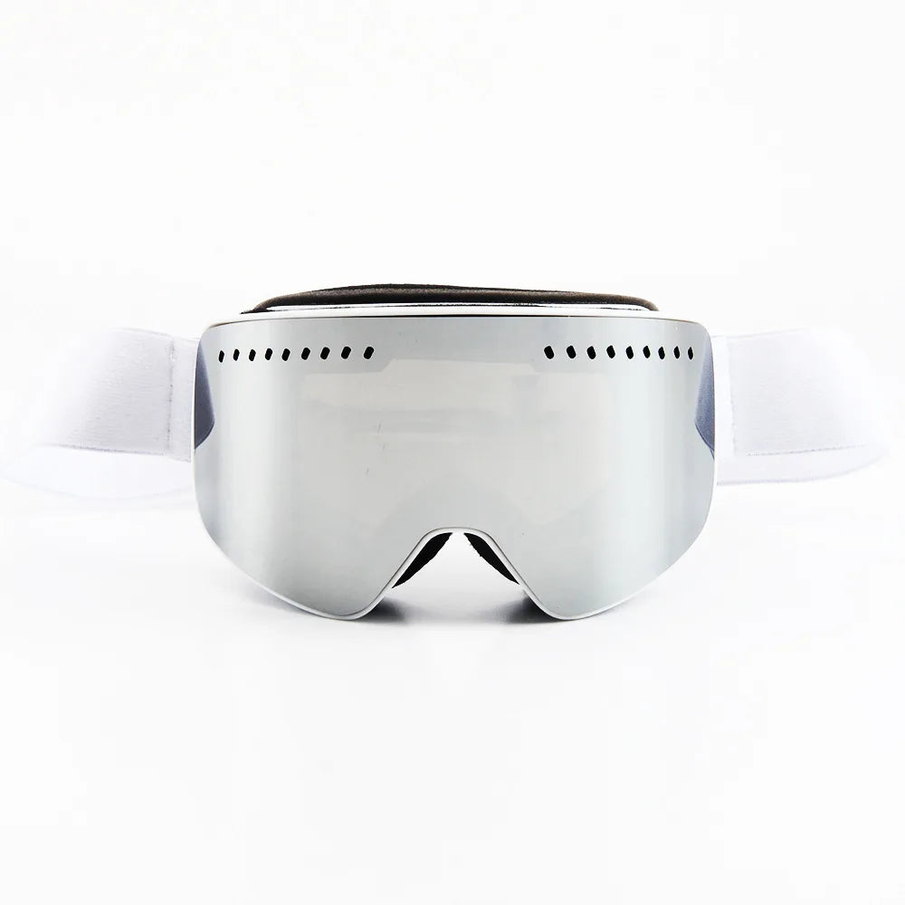 Magnetic Double-Layer Anti-Fog Ski Goggles