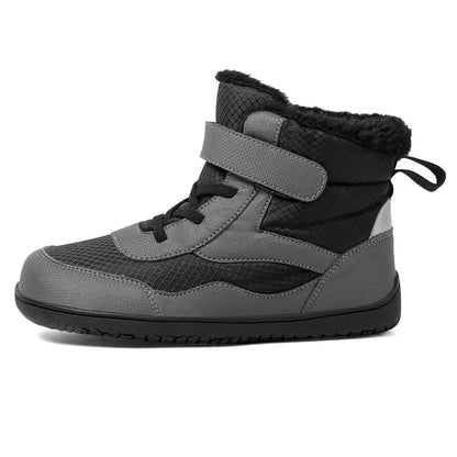Boys/Girls Winter Snow Boots; Wide Toe Insulated Waterproof