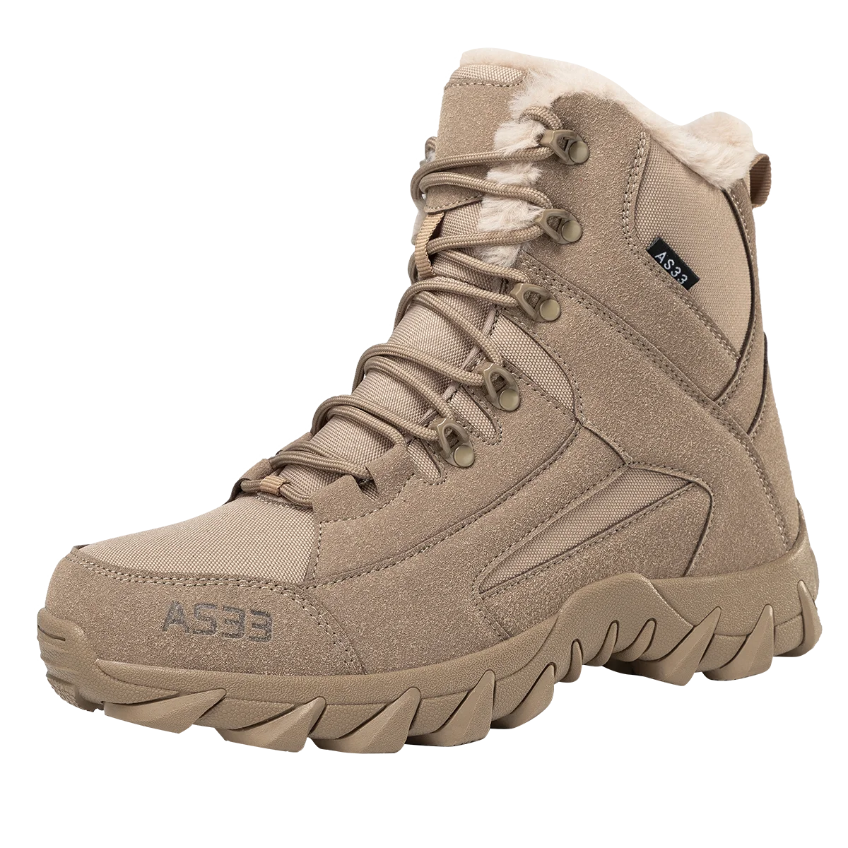 Men's Snow Boots, Warm Plush Winter Boots