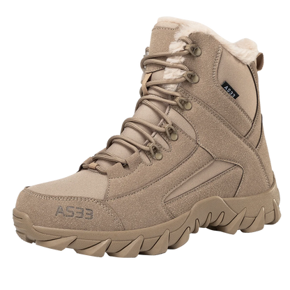 Men's Snow Boots, Warm Plush Winter Boots