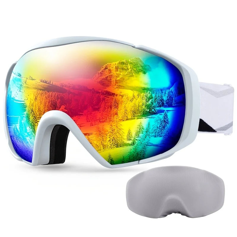 OutdoorMaster Ski Goggles with Cover Snowboard Snow Goggles OTG Anti-Fog
