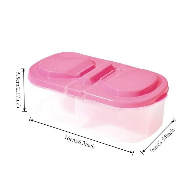 Dual-Compartment Food Storage Container