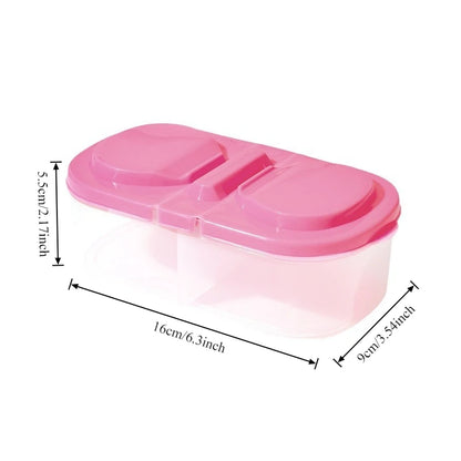 Dual-Compartment Food Storage Container