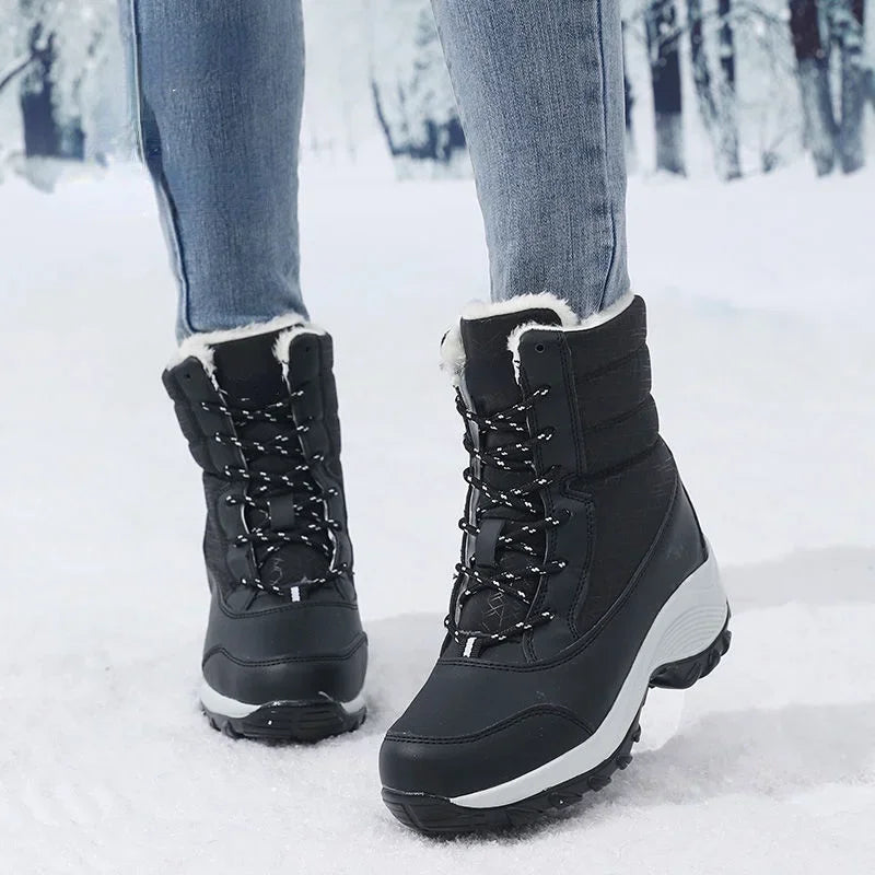Women Platform Snow Boots, Non-slip