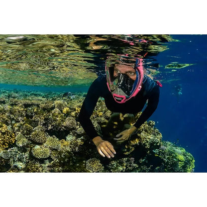Quick Release Full Face Snorkel Mask with Snorkel