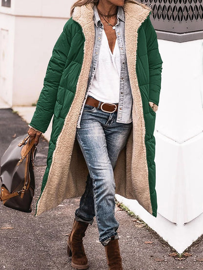 Plus Size Women's Winter Coat Fleece Jacket Hooded