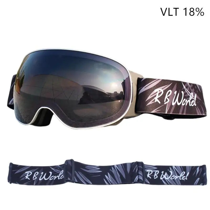 RBworld Ski Goggles, Double Layers UV400 Anti-fog