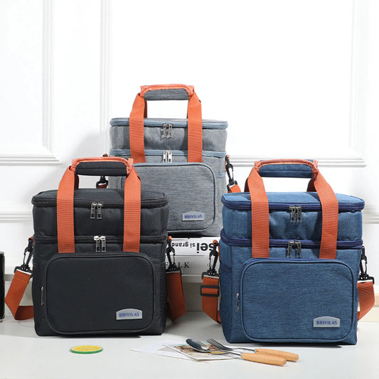 Picnic Bag Insulated Waterproof Cooler Multiple Pockets
