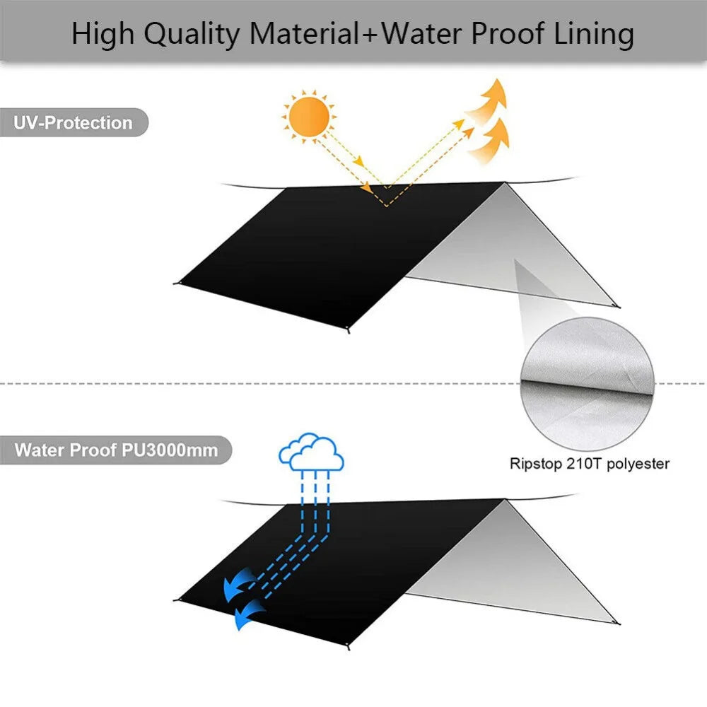 3Mx3M Waterproof Awning Tarp Sun Shelter