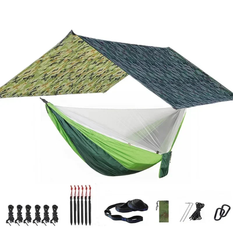 Camping Hammock with Bug Net and Rainfly Tarp