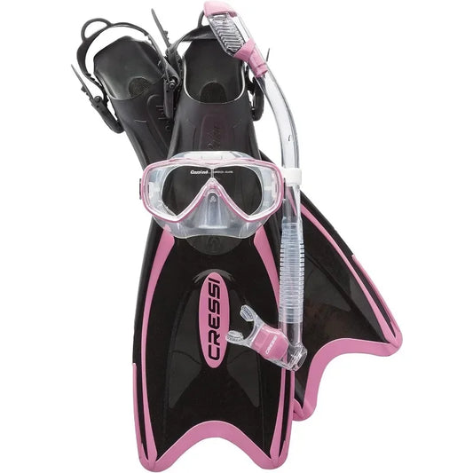Adult Light Weight Premium Travel Snorkel Set