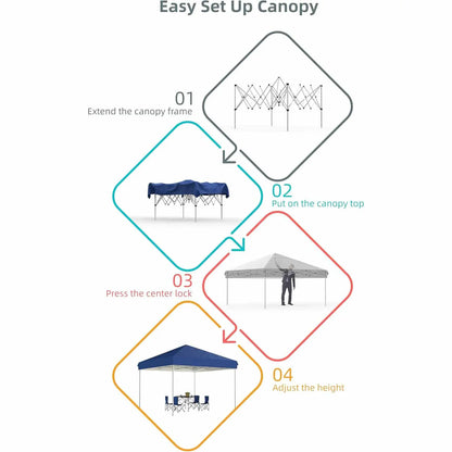 10x10 FT Pop Up Canopy Tent Outdoor Shelter