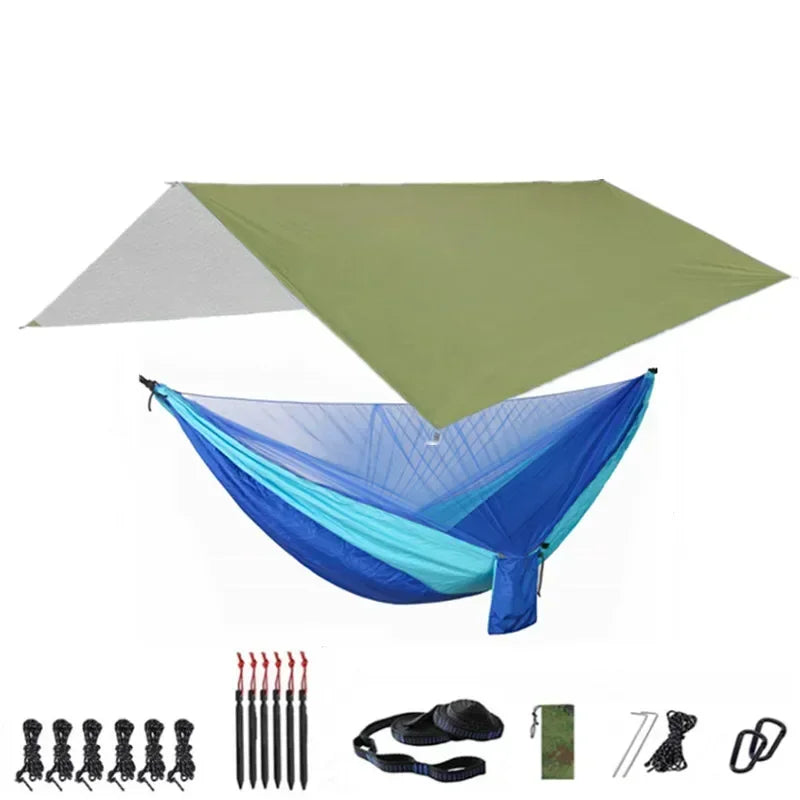 Camping Hammock with Bug Net and Rainfly Tarp