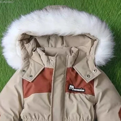 Kids One Piece Snowsuit, Warm Windproof Waterproof